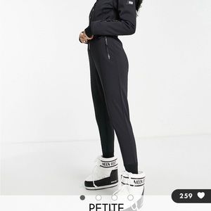 ASOS fitted one piece snow suit with fur hood. Never Worn!